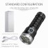 4000 Lumens Charging Flashlight Rainstorm Waterproof Flashlight With 3 Lighting Output Integrated Tail Switch 300M Irradiation Distance Strong Light Flashlight 