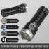4000 Lumens Charging Flashlight Rainstorm Waterproof Flashlight With 3 Lighting Output Integrated Tail Switch 300M Irradiation Distance Strong Light Flashlight 