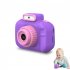 4000w Front Rear Dual Lens Digital Camera Mini Video Photo Slr Cameras Cartoon Toys Children Birthday Gifts Purple