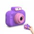 4000w Front Rear Dual Lens Digital Camera Mini Video Photo Slr Cameras Cartoon Toys Children Birthday Gifts Purple