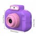 4000w Front Rear Dual Lens Digital Camera Mini Video Photo Slr Cameras Cartoon Toys Children Birthday Gifts Purple