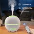 400ml Essential Oil Diffuser Remote Control Mist Humidifier with 7 Colors Change Light for Bedroom Home  Colorful European regulations  used in EU countries 