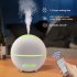400ml Essential Oil Diffuser Remote Control Mist Humidifier with 7 Colors Change Light for Bedroom Home  Colorful European regulations  used in EU countries 