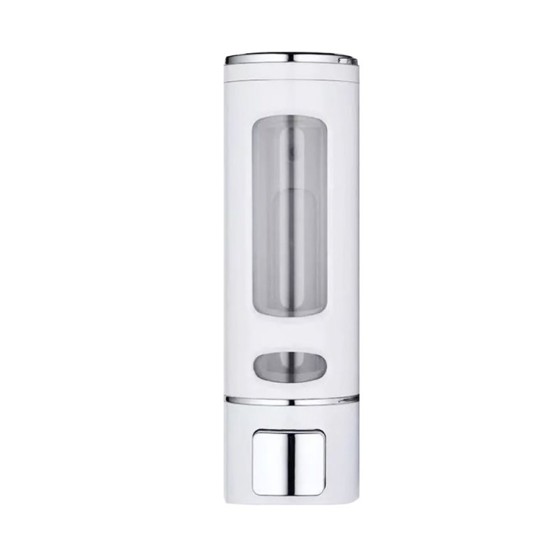 400ml Large Capacity Pressing Abs Plastic Wall Mount Liquid Hand Soap Dispenser white