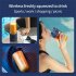 400ml Portable Mini Fruit Blender Electric Wireless Juicer with 6 Blades USB Rechargeable Juicer Cup Blue Double Cup
