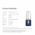 400ml Portable Mini Fruit Blender Electric Wireless Juicer with 6 Blades USB Rechargeable Juicer Cup Blue Double Cup
