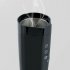 400ml Stainless Steel Portable Car  Heating  Cup 12v 24v Electric Water Cup Lcd Display Kettle Coffee Tea Milk Heated black