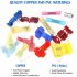 400pcs Terminals Main Line Branch Wiring Clip T type Break free Quick Connectors Insulated Crimp Terminal as shown in the picture