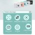 40MP Kids Digital Camera Video Recorder 1080P IPS 2 4 Inch Screen Christmas Birthday Gifts For Boys Girls Age 3 12 Pink with stand