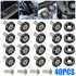 40Pcs Billet Aluminum Fender Bumper Washer Bolt Engine Bay Screw Dress Up Kit M6 x 20MM Bolts Auto Accessories black