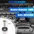 40Pcs Billet Aluminum Fender Bumper Washer Bolt Engine Bay Screw Dress Up Kit M6 x 20MM Bolts Auto Accessories black