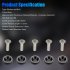40Pcs Billet Aluminum Fender Bumper Washer Bolt Engine Bay Screw Dress Up Kit M6 x 20MM Bolts Auto Accessories black