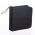 40Pcs CD DVD Discs Oxford Handbags High capacity Storage Bag Package with Zipper Closure black 40 tablets