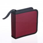 40Pcs CD DVD Discs Oxford Handbags High capacity Storage Bag Package with Zipper Closure red 40 tablets