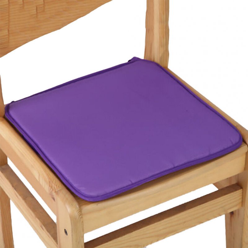 40X40CM Candy Colour Tie-on Type Soft Chair Cushion Seat Pads Garden Dining Office Home Decor  purple_40X40cm
