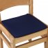 40X40CM Candy Colour Tie on Type Soft Chair Cushion Seat Pads Garden Dining Office Home Decor  Navy Blue 40X40cm