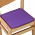 40X40CM Candy Colour Tie on Type Soft Chair Cushion Seat Pads Garden Dining Office Home Decor  purple 40X40cm