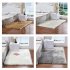 40X40CM Washable Faux Sheepskin Chair Cover Warm Hairy Wool Carpet Seat Pad Fluffy Area Rug  White gray tip