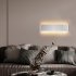 40cm 85 265v 14w Rectangle LED Wall Lamp Ultra Thin Remote Control Bedroom Bedside Light Elegant Black