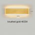 40cm 85 265v 14w Rectangle LED Wall Lamp Ultra Thin Remote Control Bedroom Bedside Light Brushed Gold