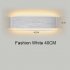 40cm 85 265v 14w Rectangle LED Wall Lamp Ultra Thin Remote Control Bedroom Bedside Light Brushed Silver