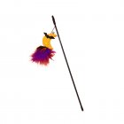 40cm Halloween Teaser Stick With Bells Colorful Pumpkin Moon Spider Cat Teasing Wand For Indoor Cats Physical Exercise moon