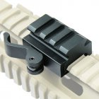 40mm Tactical Quick Release Bracket 3-Slot Rifle Picatinny Weaver Universal Adaptor Riser Rail
