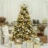 40pcs Craft Snowflakes Christmas Ornaments 4 types Glitter Snow Flakes Winter Christmas Tree Pendant  10 X 10cm  Gold