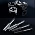40pcs Tap Die Set Hand Thread Plug Taps Handle Alloy Steel Inch Threading Tool with Case 40 pieces   set of tools