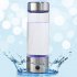 420ML Portable Electrolysis Hydrogen Generator Water Filter Bottle Glass