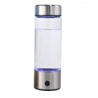420ML Portable Electrolysis Hydrogen Generator Water Filter Bottle Glass