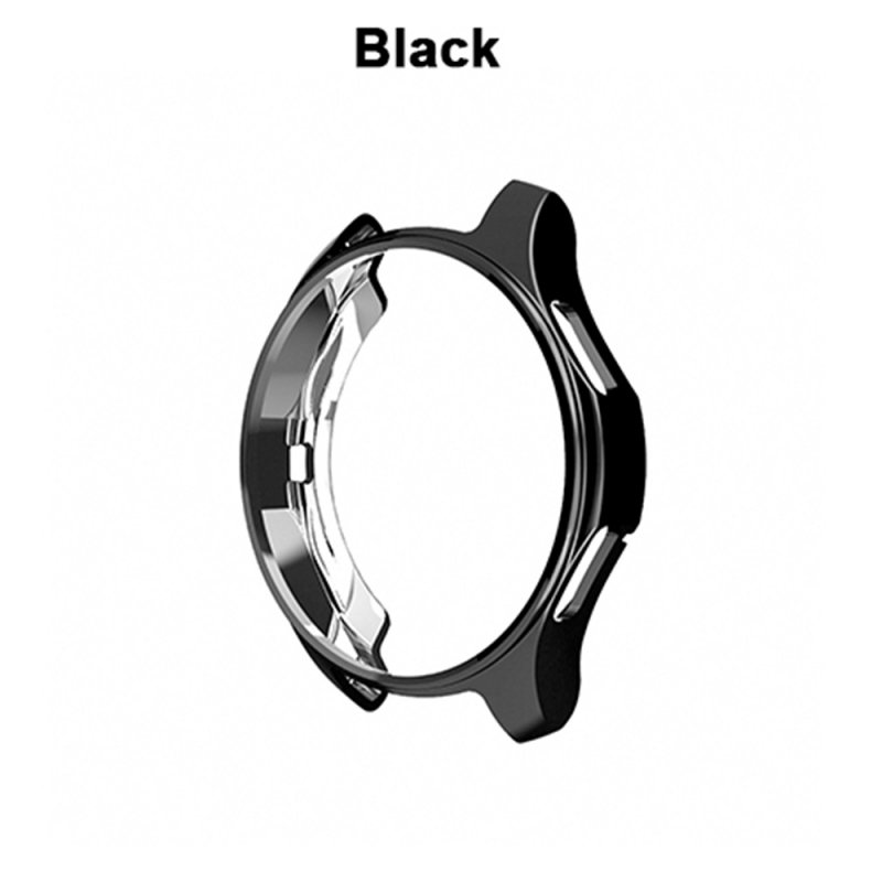 42mm/46mm Watch Case Cover Samsung Galaxy Watch Classic&Frontier All-Around Protective Frame Shockproof Soft TPU Silicone Shell Black_42mm