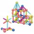 42pcs Magnetic Constructor Building Blocks Set Diy Magnet Stick Rod Educational Toys For Children Gift as shown