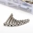 440pcs Set M3 Screws Nuts Kits Set Stainless Steel Hex Head Socket Screws Nuts Assortment 2 Hex Keys Box Packing  440 pieces   set of M3