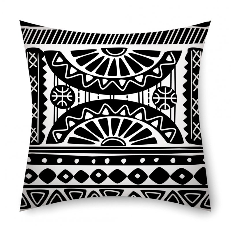 45*45cm Bohemian Stripe Pattern Pillowcase Pillow Case Sofa Cushion Cover 2