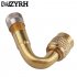 45   90   135   Brass Air Tyre Valve Schrader Valve Stem With Extension Adapter for Auto Truck Motorcycle Car Accesspries Silver 45