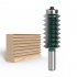 45  Steel 12mm Shank Woodworking Milling Cutter Multi tooth Wood Carving