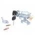 45020 12 11 Ignition Lock Cylinder Assembly with Bolts Bracket 2 Key Replacement Ignition Steering Switch Keys Silver