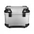 45L Motorcycle Top Box Waterproof Rear Top Case Helmet Luggage Storage Rear Tour Box with Security Lock Silver