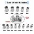 46  Piece 1 4 inch Screwdriver Drive Socket Bit Set Metric Ratchet Wrench Tools Kit For Automotive Repairing Household 46pcs set red box