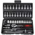 46 Pieces 1 4   Drive Socket Ratchet Wrench Bit Bits Included Sliding Bar Extension Bar 1 4 Quick Ratchet Handle Green