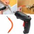 47 In 1 Cordless Electric Screwdriver Set With LED Lights 220RPM 3NM Torque USB Rechargeable Drill Driver Power Tool Bit Set 7108  47 piece plastic box 
