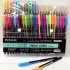48 Colors Gel Pens Pastel Glitter Fluorescent Metallic Color Marker Pen School Students Stationery Office Supplies  6107 48 color 1 0mm