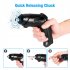 48 In 1 Cordless Electric Screwdriver Rechargeable Ergonomically Handle Drill Driver Power Tool Bit With Led Light As shown
