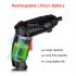 48 In 1 Cordless Electric Screwdriver Rechargeable Ergonomically Handle Drill Driver Power Tool Bit With Led Light As shown