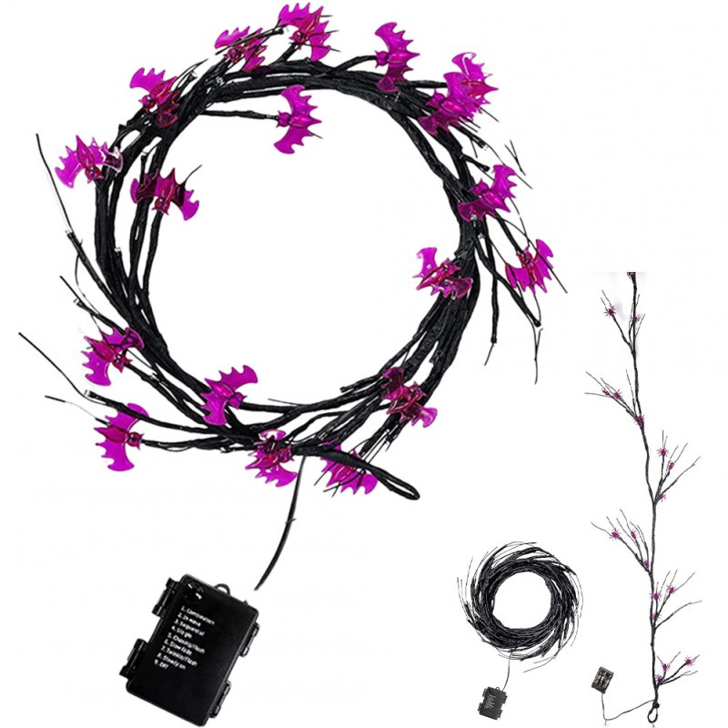 48 LEDs Halloween Rattan Lights With 24 LED Lights 8 Modes Waterproof Super Bright Led Fairy Lights