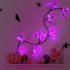 48 LEDs Halloween Rattan Lights With 24 LED Lights 8 Modes Waterproof Super Bright Led Fairy Lights For Indoor Outdoor Decoration purple bat vines