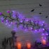 48 LEDs Halloween Rattan Lights With 24 LED Lights 8 Modes Waterproof Super Bright Led Fairy Lights For Indoor Outdoor Decoration purple bat vines