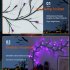 48 LEDs Halloween Rattan Lights With 24 LED Lights 8 Modes Waterproof Super Bright Led Fairy Lights For Indoor Outdoor Decoration purple bat vines