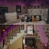 48 LEDs Halloween Rattan Lights With 24 LED Lights 8 Modes Waterproof Super Bright Led Fairy Lights For Indoor Outdoor Decoration purple bat vines
